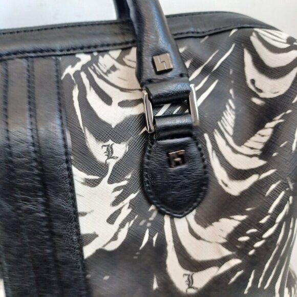 L.A.M.B. Bag by Gwen Stefani Black White Satchel Handbag Purse Luxury Designer - Picture 9 of 15